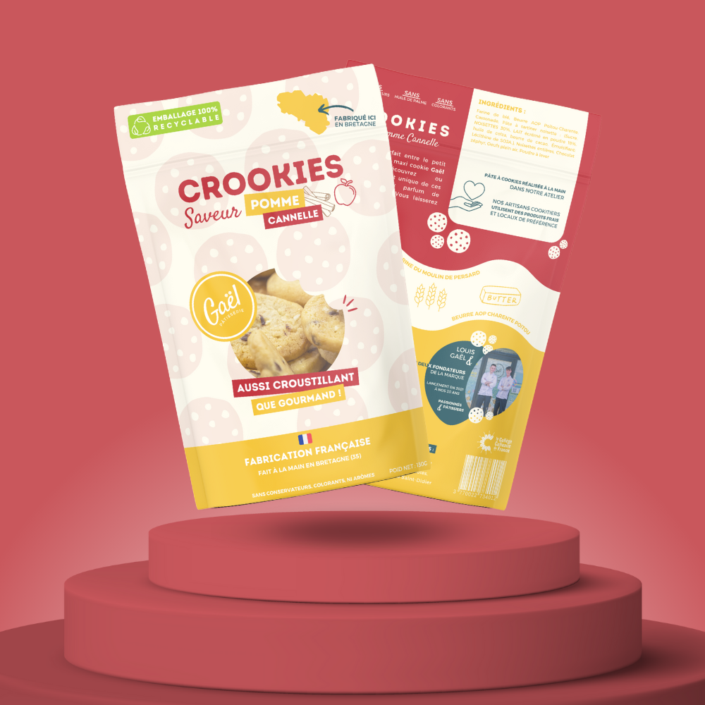 Minis cookies - Pomme cannelle "LES CROOKIES"