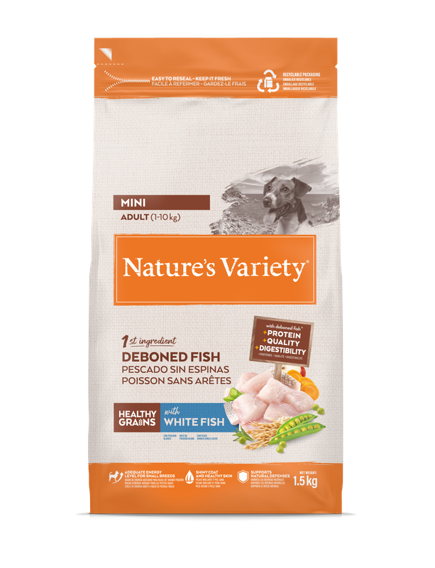 HEALTHY GRAINS MINI ADULT (baltoji žuvis)