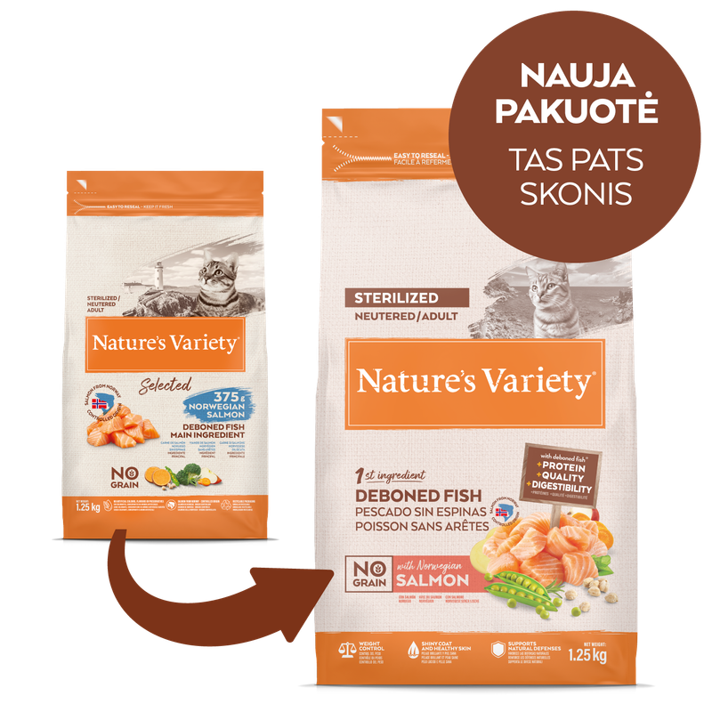 NO GRAIN STERILIZED CAT (norvegiška lašiša)