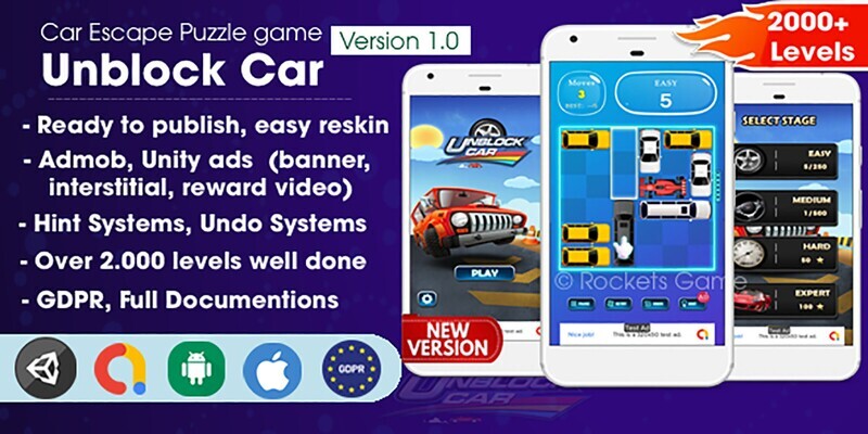 Unblock Car - Unity Source Code Project **NEW POPULAR**