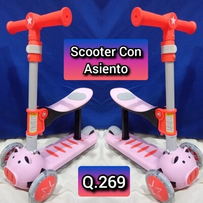 SCOOTER CON ASIENTO PLEGABLE