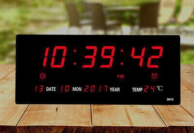 RELOJ DIGITAL CON MULTIPLES FUNCIONES, PARA INSTALACION EN PARED