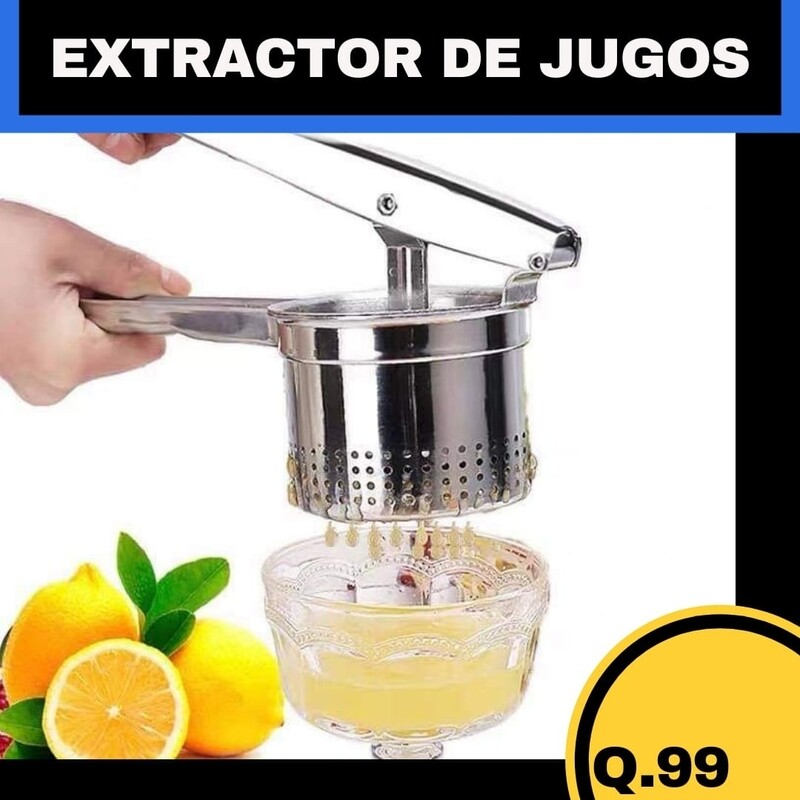 EXPRIMIDOR DE JUGOS DE ACERO INOXIDABLE