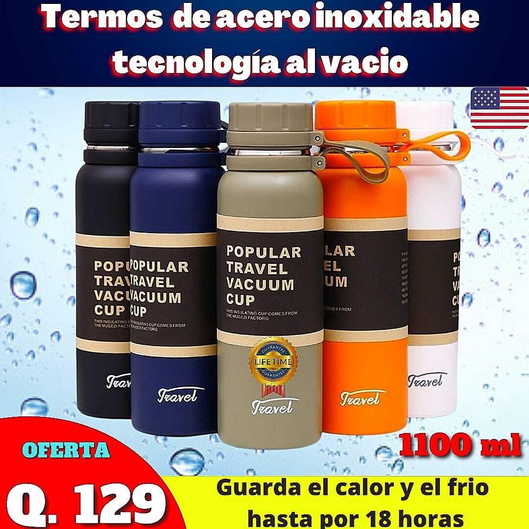 TERMOS DE ACERO INOXIDABLE QUIRURGICO CON TECNOLOGIA AL VACIO