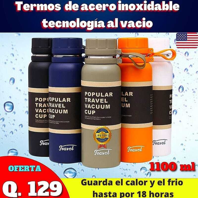 TERMOS DE ACERO INOXIDABLE QUIRURGICO CON TECNOLOGIA AL VACIO
