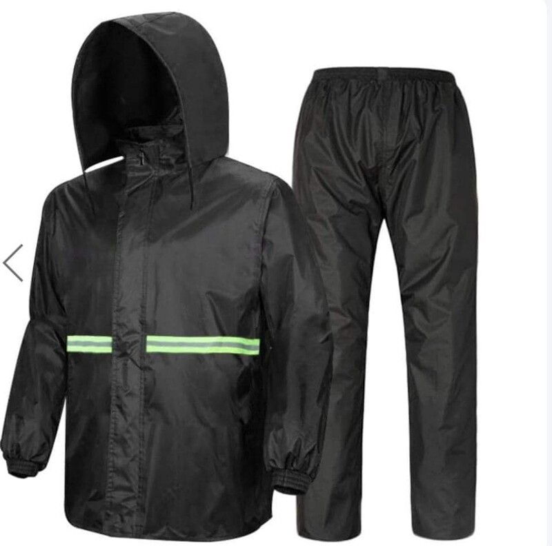 TRAJE IMPERMEABLE COMPLETO, CON REFLECTIVOS + PROTECTORES DE CALZADO