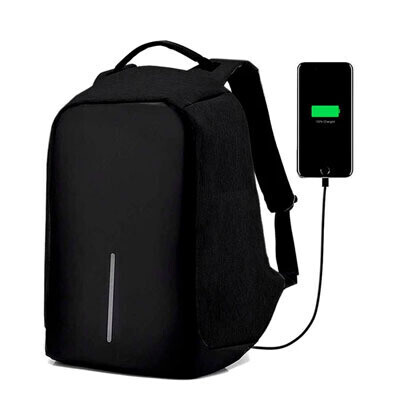 Mochila antirrobo impermeable NEGRA