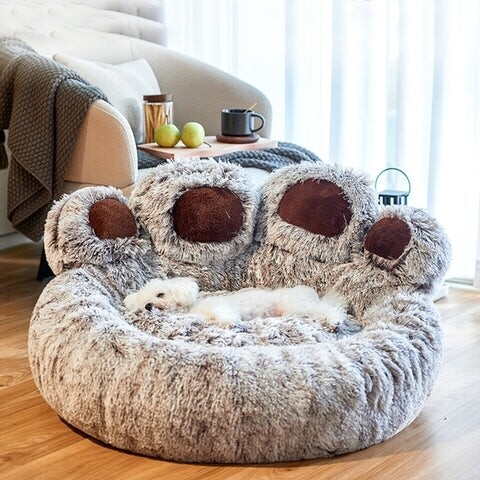 Cama para perro con control de la ansiedad, eliminador de olores y fácil de lavarse 