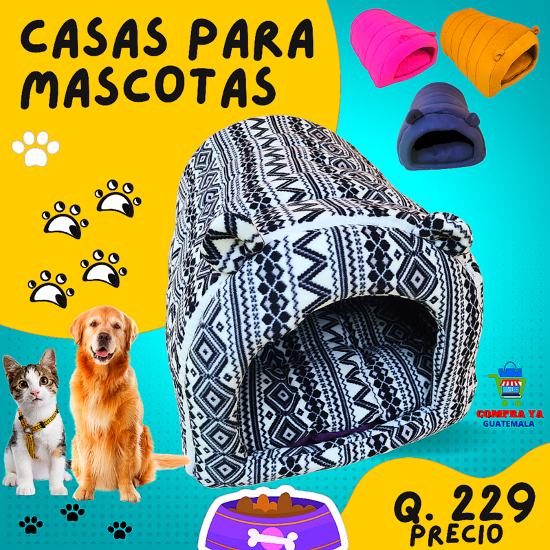 CASA PARA MASCOTAS ACOLCHONADA