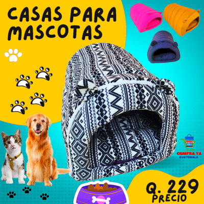 CASA PARA MASCOTAS ACOLCHONADA