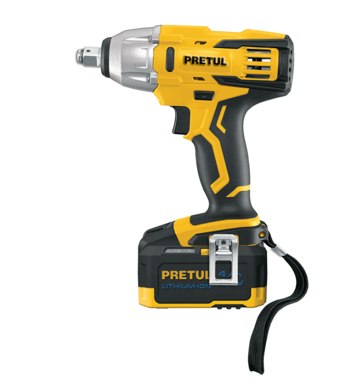 Llave de impacto inalámbrica 1/2&quot;, 20V, PRETUL