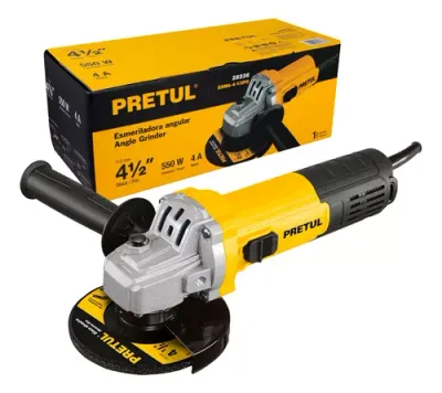 Esmeriladora angular 4-1/2″ 550 W Pretul