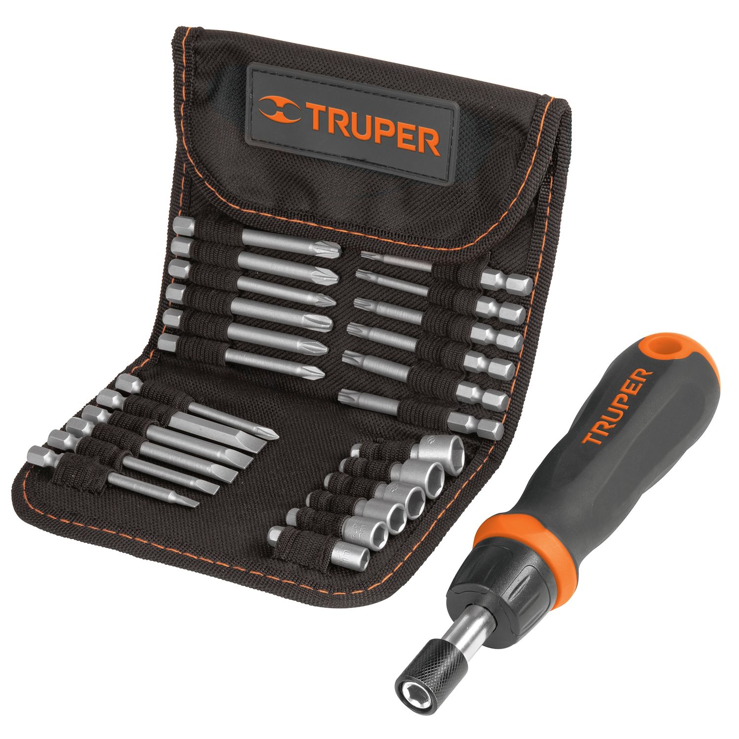 Juego de desarmador tipo matraca 24 piezas