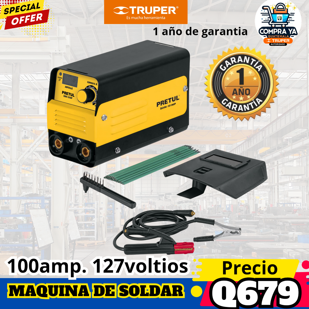 Mini soldadora inversora 100 A 127 V Pretul