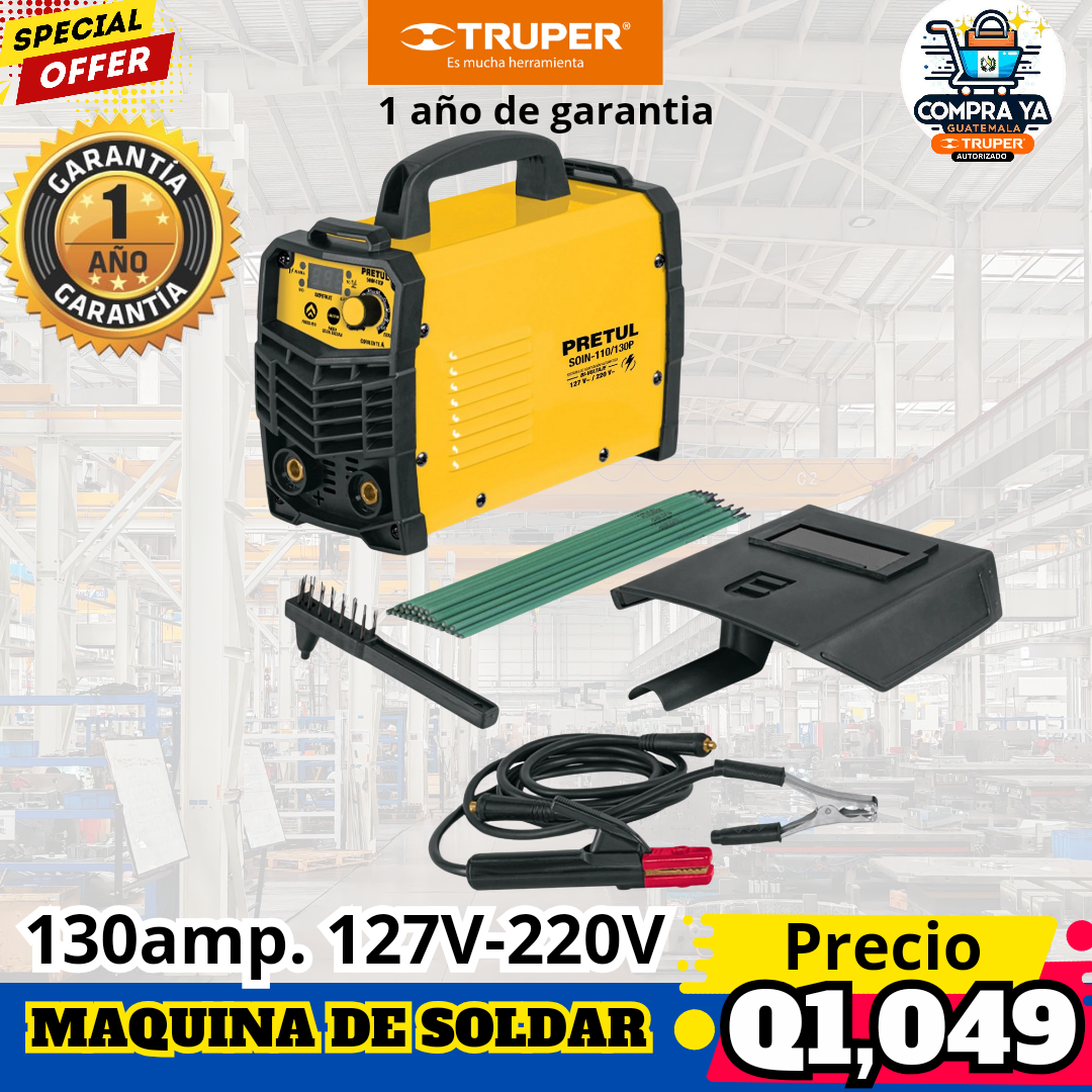 Soldadora inversora 130A 127/220V  