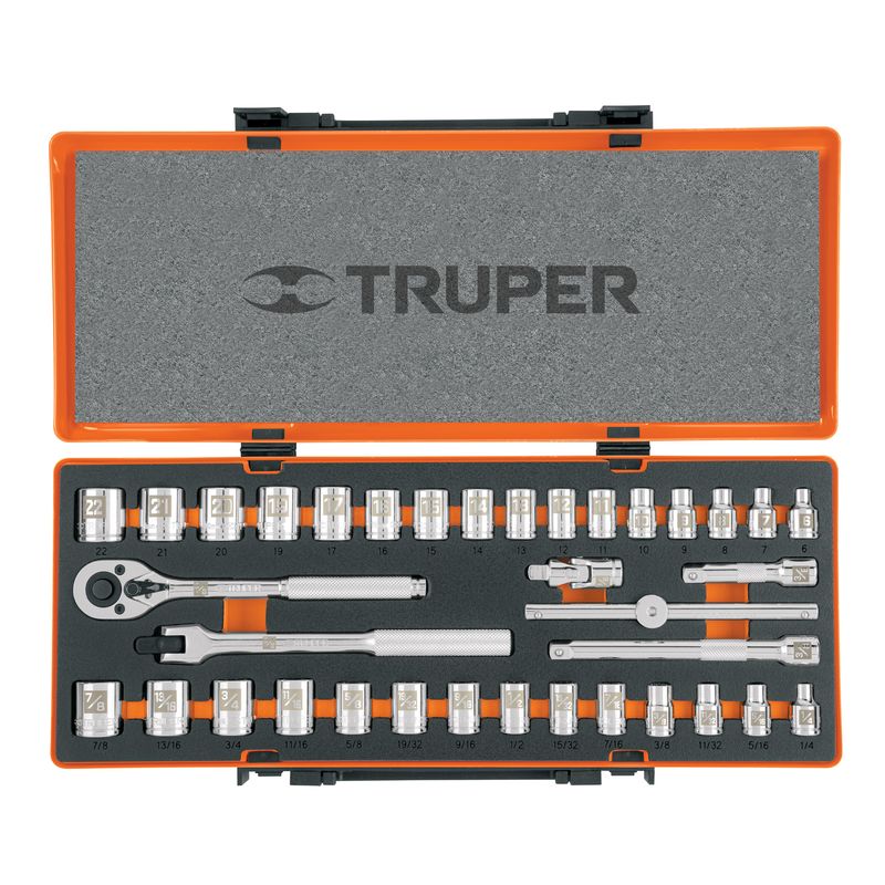 Juego de 36 herramientas cuadro 3/8&quot; std y mm para mecánico