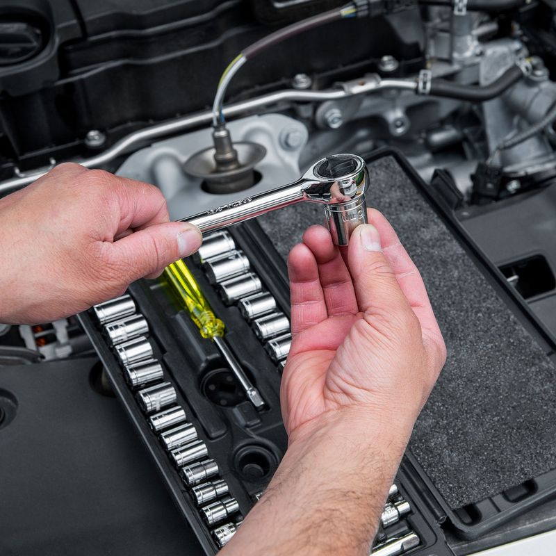 Juego de 39 herramientas 1/4&quot; y 3/8&quot; para mecánico, Pretul