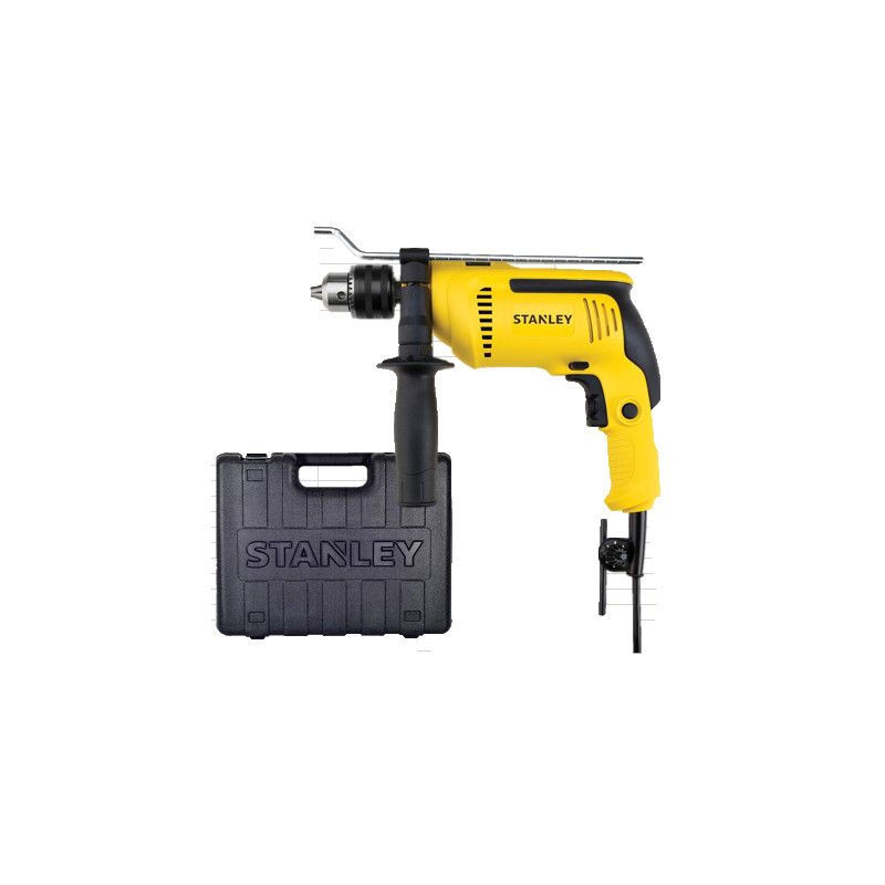 BARRENO/TALADRO PERCUTOR, DE 1/2 PULGADA, PARA CONCRETO, METAL Y MADERA, 700 WATTS. MARCA STANLEY