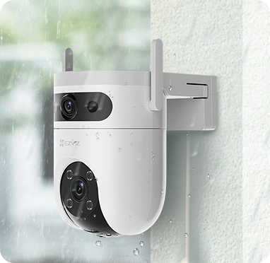 Cámara WiFi 2K doble lente con rotación para Exteriores H9c Dual Ezviz