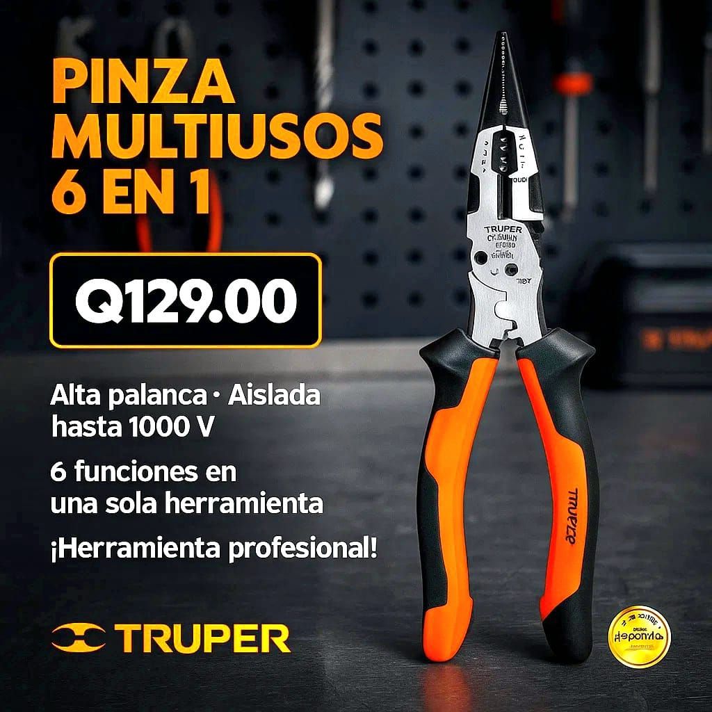 PINZA MULTIUSOS TRUPER 6 EN 1