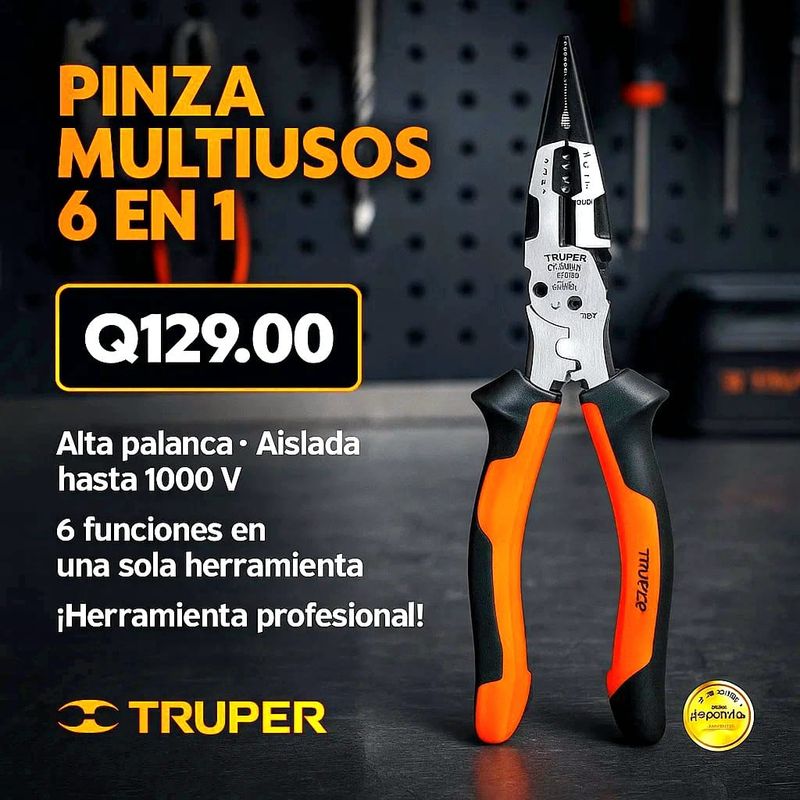 PINZA MULTIUSOS TRUPER 6 EN 1