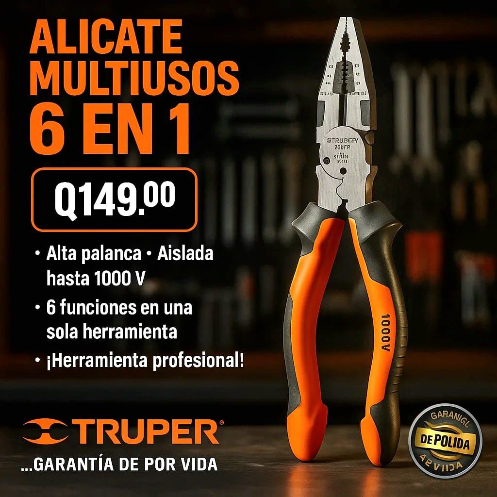 ALICATE MULTIUSOS 6 EN 1 TRUPER
