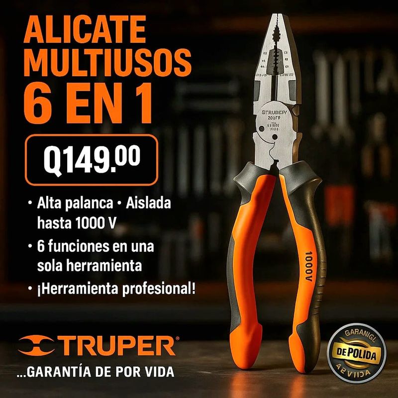 ALICATE MULTIUSOS 6 EN 1 TRUPER