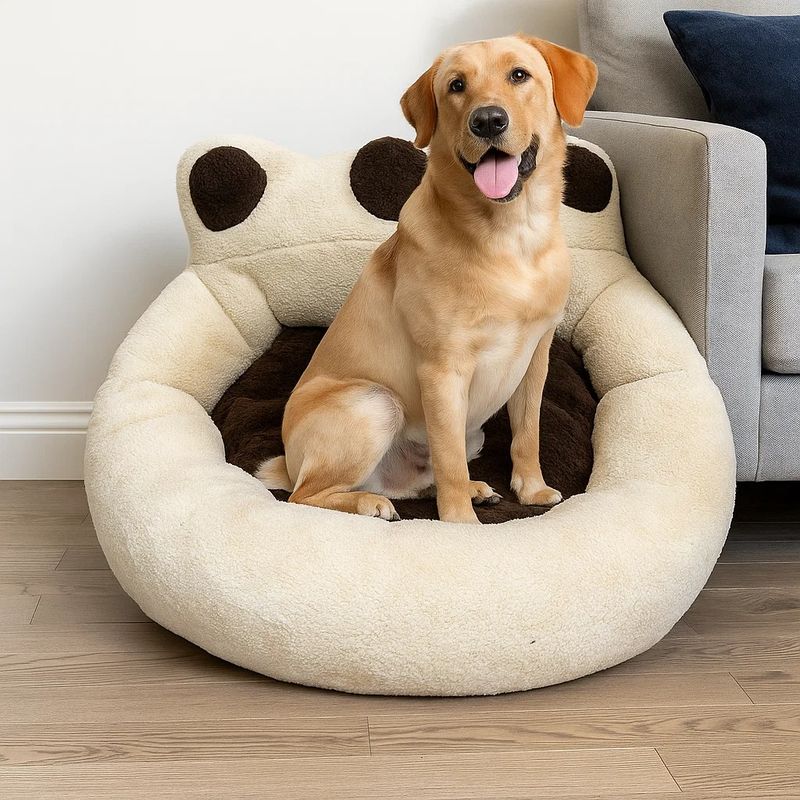 Cama para perro con control de la ansiedad, eliminador de olores y fácil de lavarse