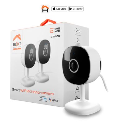 Nexxt Solutions Connectivity Cámara De 2K Wifi Para Interior 2 Unidades