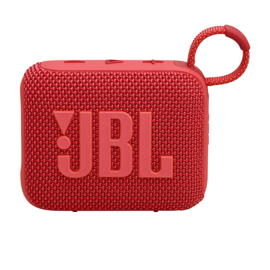 Bocina JBL GO 4 Portátil, Resistente Al Agua, Color Rojo
