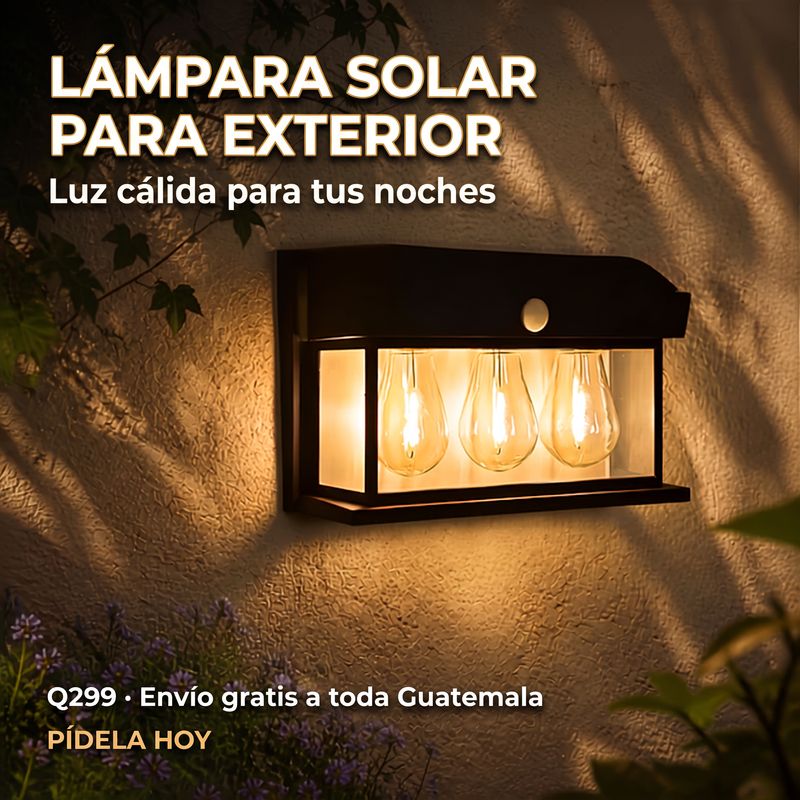 LAMPARA SOLAR PARA JARDIN