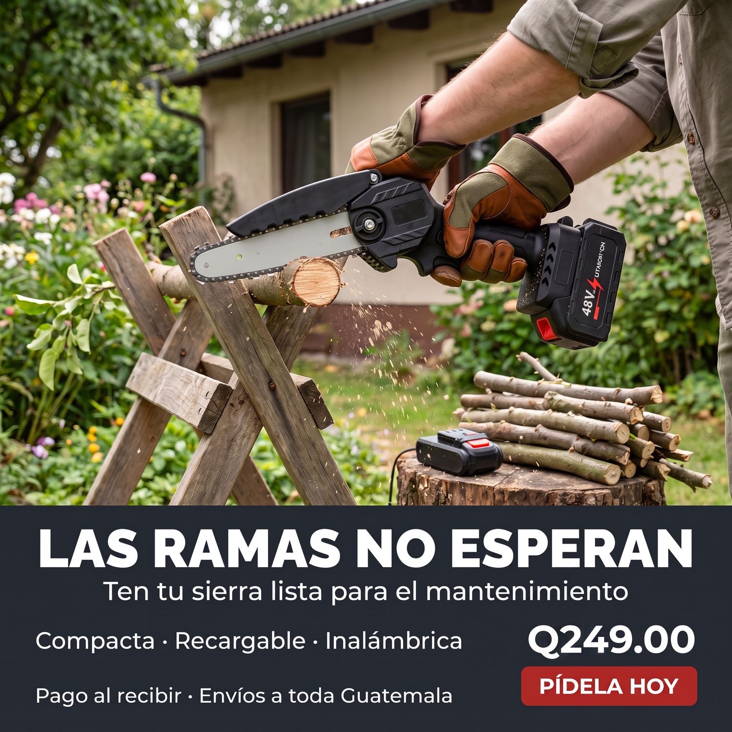 MOTOSIERRA RECARGABLE 6"