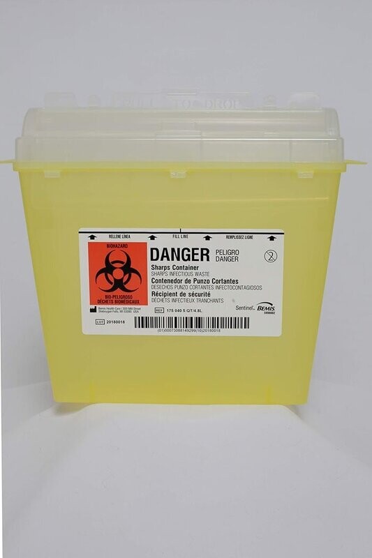 4.8 Qt. Sharps Container