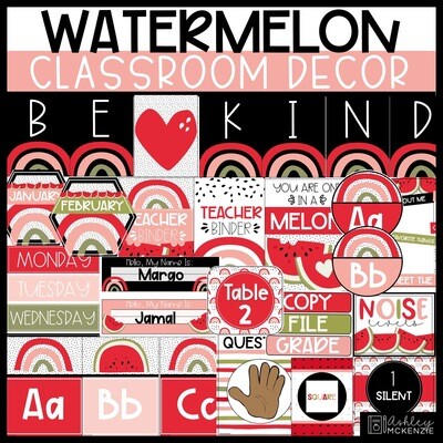 Watermelon Classroom Decor Bundle