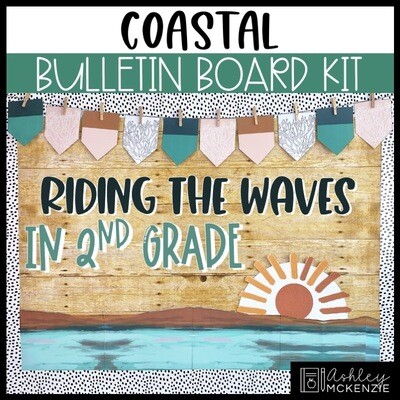 Coastal Back to School Bulletin Board or Classroom Door Decor