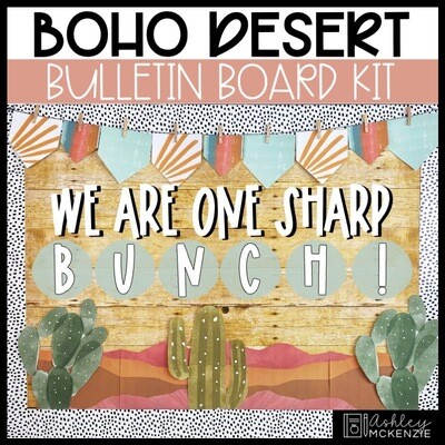 Boho Desert Back to School Bulletin Board Kit