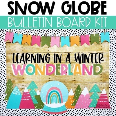 Winter Snow Globe Bulletin Board or Door Decor