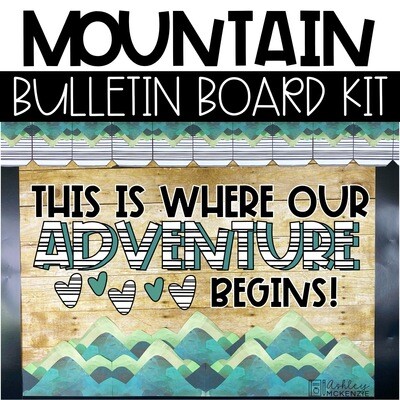 Mountain Back to School Bulletin Board or Door Decor