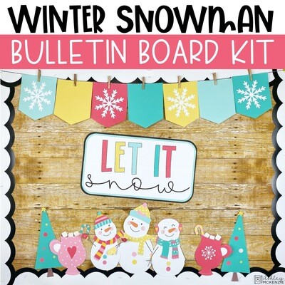 Winter Snowman Bulletin Board Kit