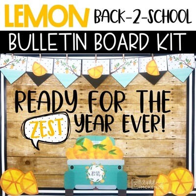 Lemon Back to School Bulletin Board or Door Decor
