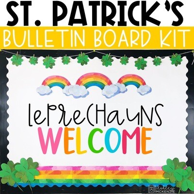 St. Patrick's Day Rainbow Bulletin Board or Door Decor