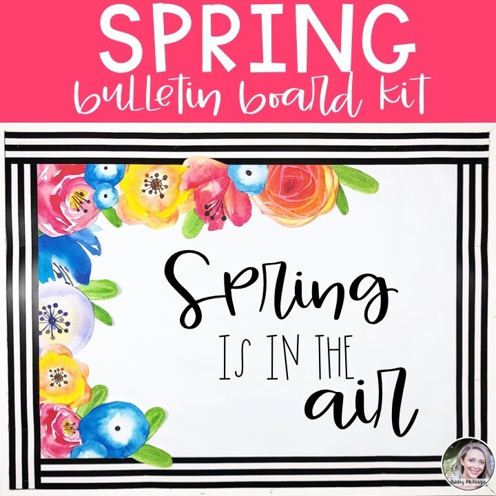 Spring Flowers Bulletin Board or Door Decor