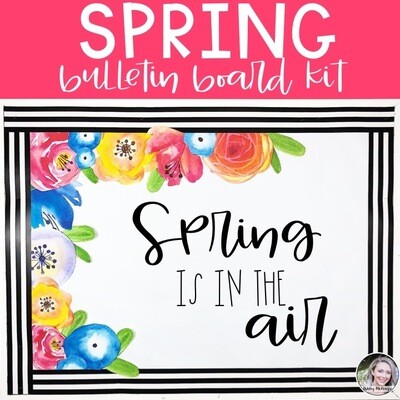Spring Flowers Bulletin Board or Door Decor