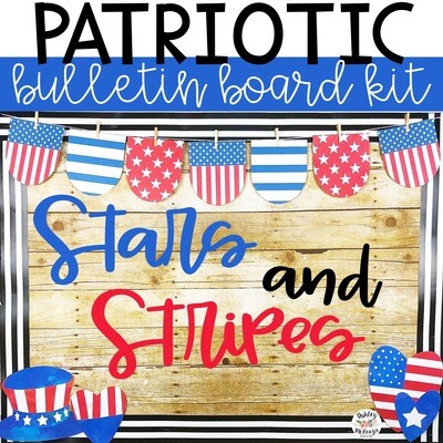 Veterans Day or 4th of July Patriotic Bulletin Board or Door Decor