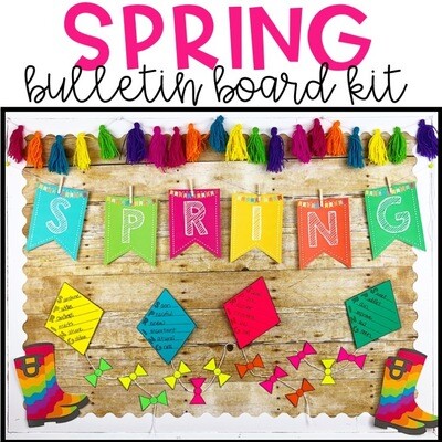 Spring Acrostic Poem Activity & Bulletin Board Kit