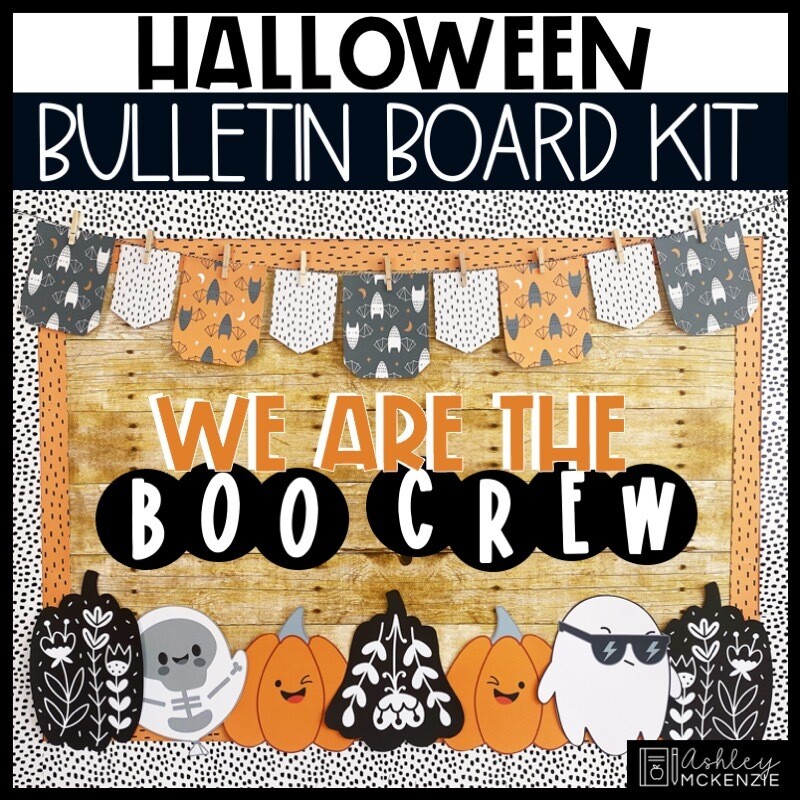 Halloween Boo Crew Bulletin Board Kit