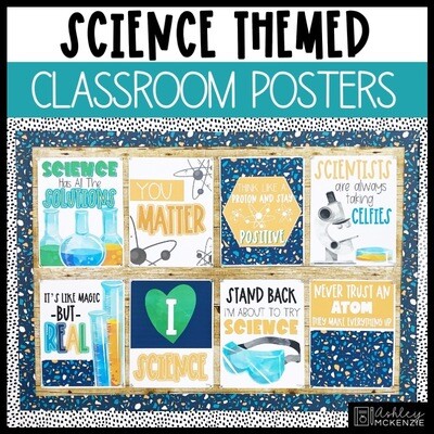 Science Classroom Posters - Editable!