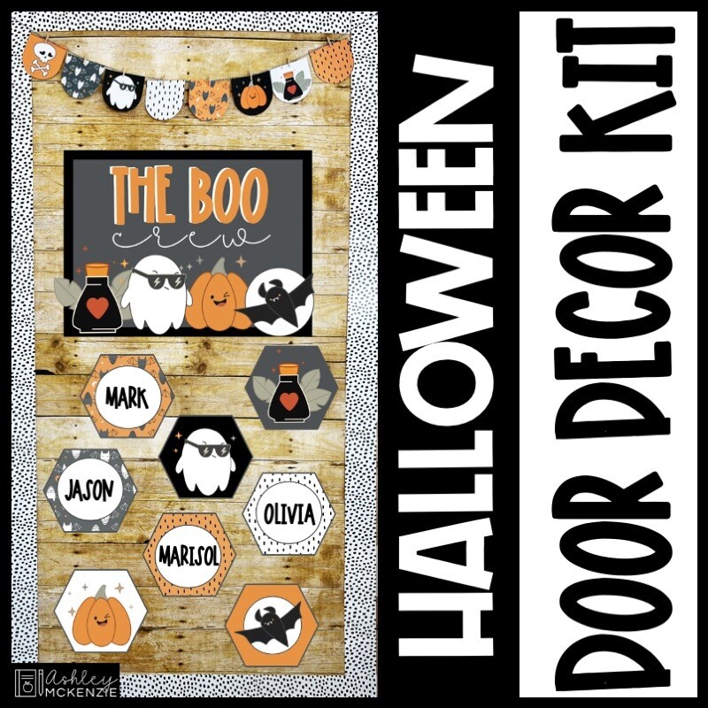 Halloween Boo Crew Door Decor Kit