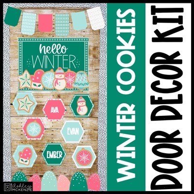 Winter Cookies Classroom Door Decor Kit