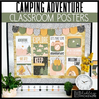 Camping Adventure Classroom Decor | Classroom Posters - Editable!